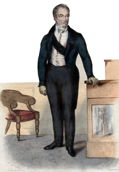 Portrait of Baron Guillaume Dupuytren, French anatomist and military surgeon by French School